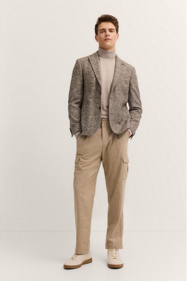 Bugatti Colbert MODERN FIT Jersey met stretch met kleine dessin - Foto 3