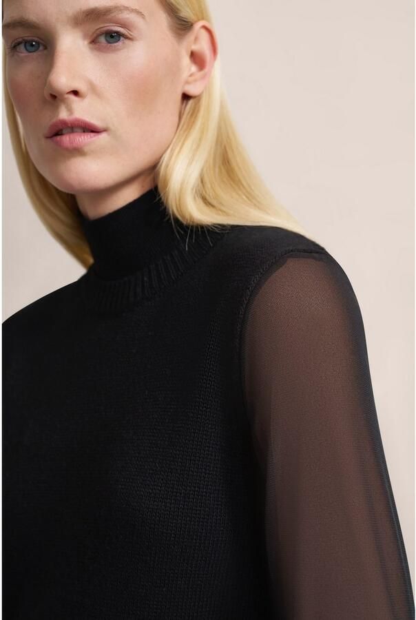 Bugatti Gebreide jurk in laagjes-look