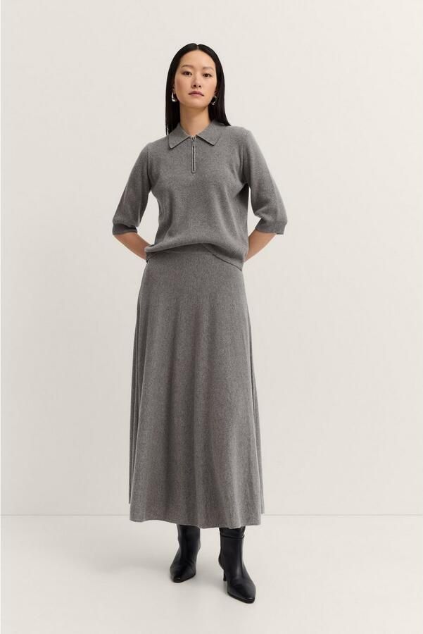 Bugatti Gebreide rok Comfortabel & klassiek in een zachte wol-kasjmiermix - Foto 4