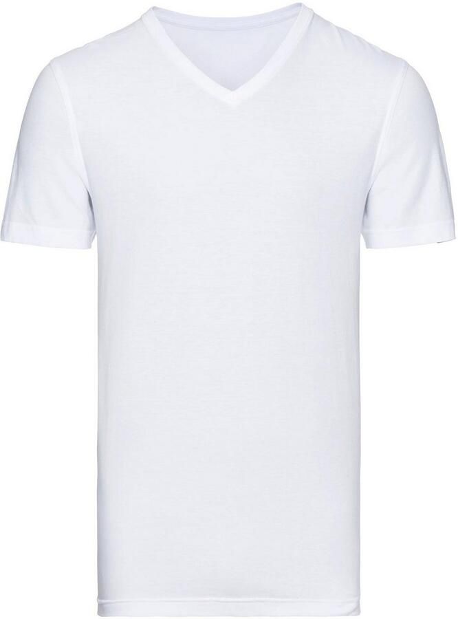 Bugatti T-shirt Bari V-hals korte mouw basic katoen zacht ade d (Set van 2) - Foto 3