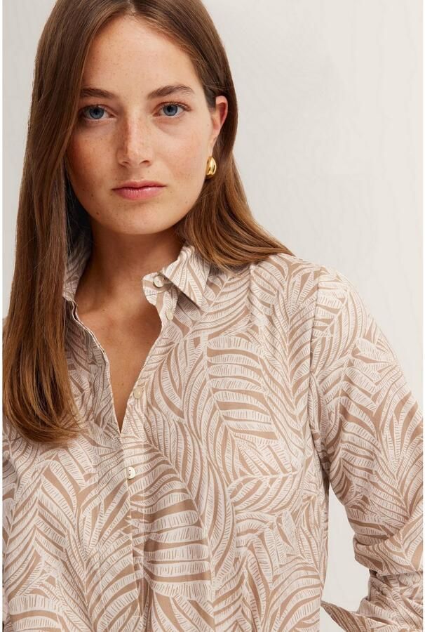 Bugatti Jurk met overhemdkraag met grafische print - Foto 2