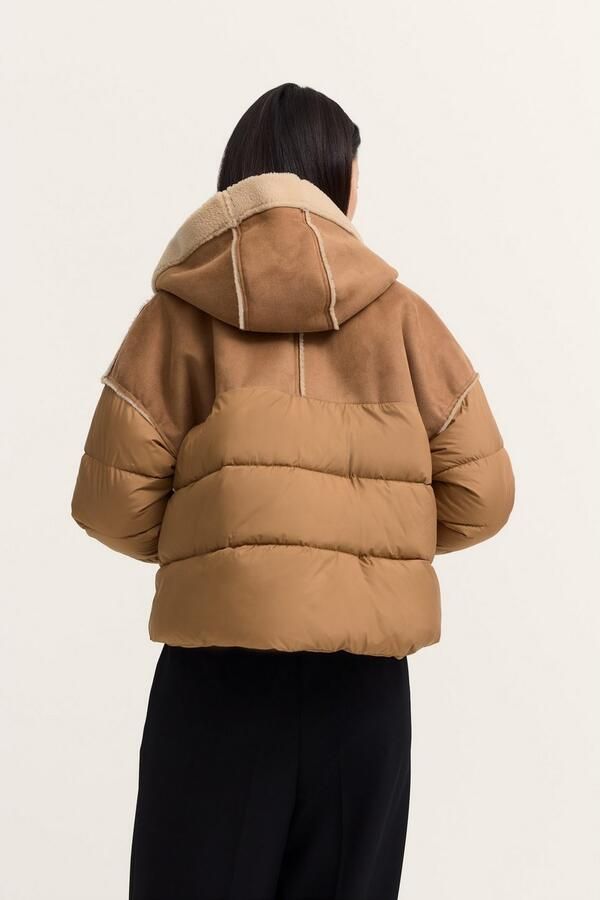 Bugatti Kort jack Regular fit met capuchon en imitatiebont - Foto 7