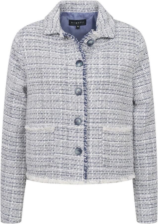 Bugatti Korte blazer met knoopsluiting