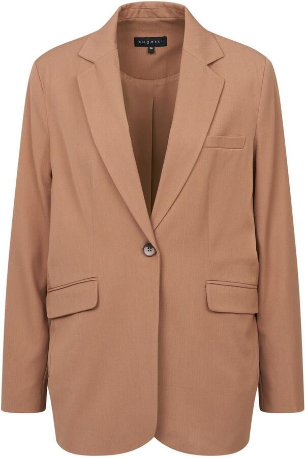 Bugatti Korte blazer van elastische viscosesmix - Foto 6