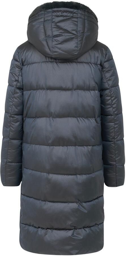 Bugatti Changierenden Steppjacke met Kunstbont kraag Blue Dames - Foto 11