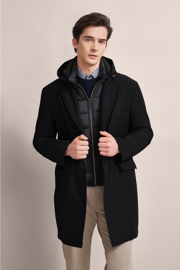 Bugatti Korte jas met afneembare capuchon - Foto 9