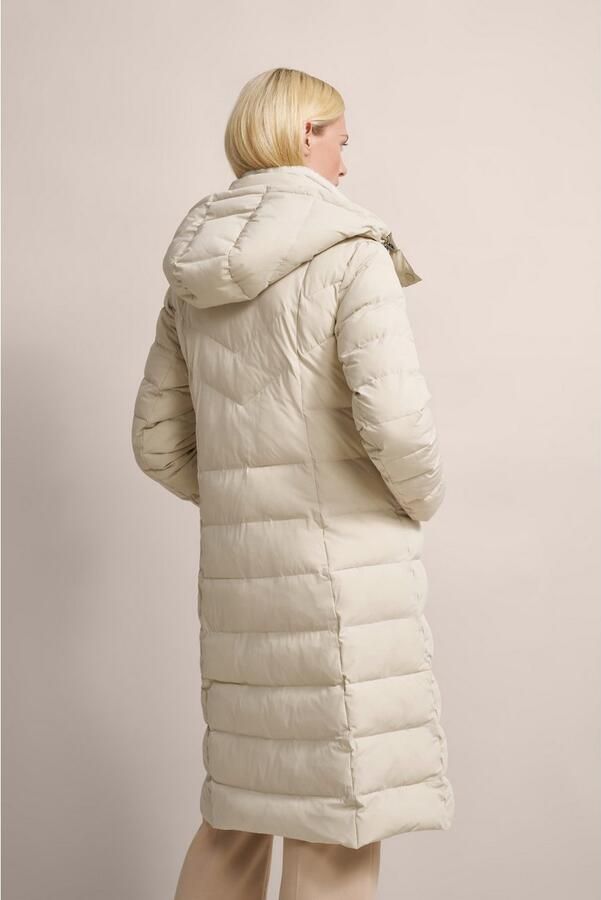 Bugatti Lange gewatteerde jas met afneembare capuchon Beige Dames - Foto 5