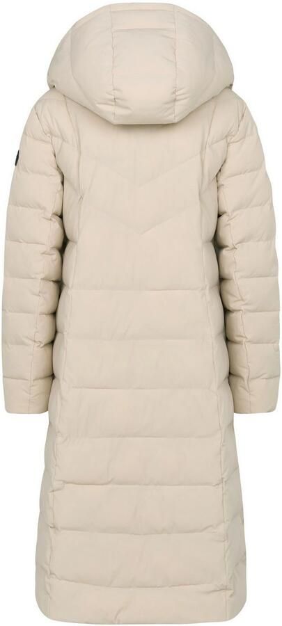 Bugatti Lange gewatteerde jas met afneembare capuchon Beige Dames - Foto 8