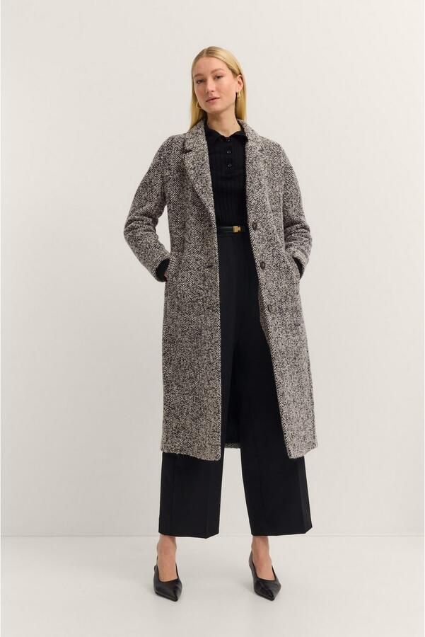 Bugatti Lange jas Loose fit met reverskraag & flexcity stretch - Foto 6