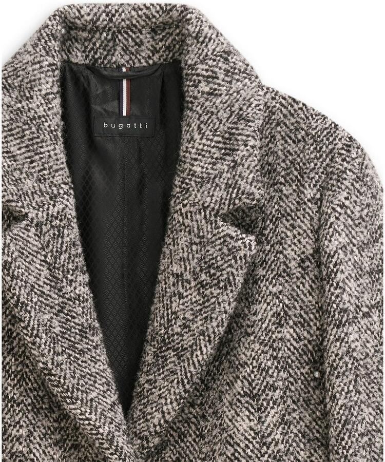 Bugatti Lange jas Loose fit met reverskraag & flexcity stretch