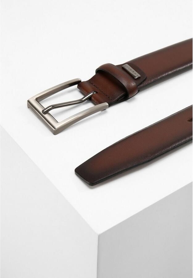 Bugatti Leren ceintuur met doornsluiting