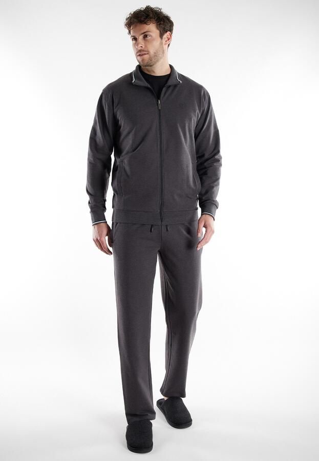 Bugatti Loungepak Bologna Lange mouw lange broek met zijzakken met ritssluiting comfortabel (2-delig) - Foto 7