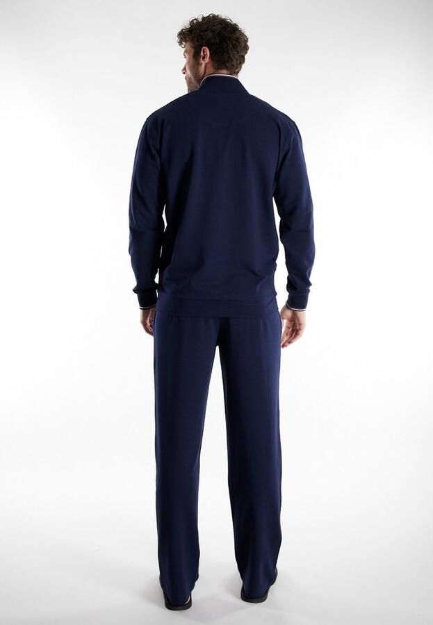 Bugatti Loungepak Bologna Lange mouw lange broek met zijzakken met ritssluiting comfortabel (2-delig) - Foto 3