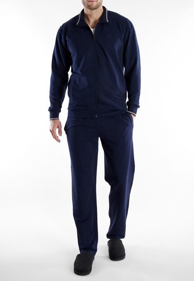 Bugatti Loungepak Bologna Lange mouw lange broek met zijzakken met ritssluiting comfortabel (2-delig) - Foto 4