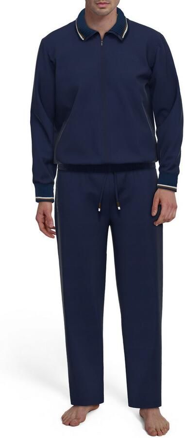 Bugatti Loungepak Bologna Lange mouw lange broek met zijzakken met ritssluiting comfortabel (2-delig) - Foto 5