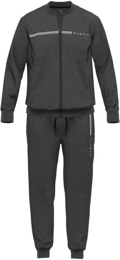 Bugatti Loungepak Bologna Ritssluiting met logo ronde hals lange mouw lange broek (2-delig) - Foto 5