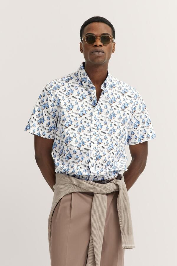 Bugatti Overhemd met korte mouwen met button-downkraag - Foto 7