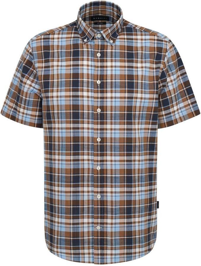 Bugatti Overhemd met korte mouwen met ruitmotief - Foto 2