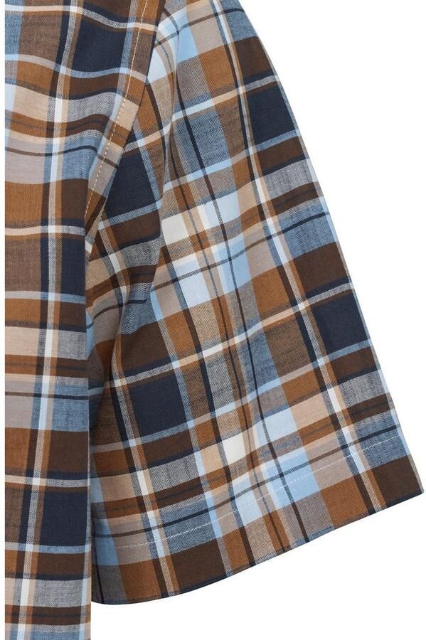 Bugatti Overhemd met korte mouwen met ruitmotief - Foto 6