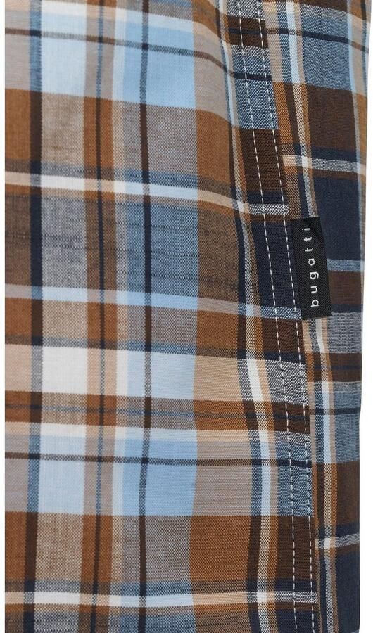 Bugatti Overhemd met korte mouwen met ruitmotief - Foto 7