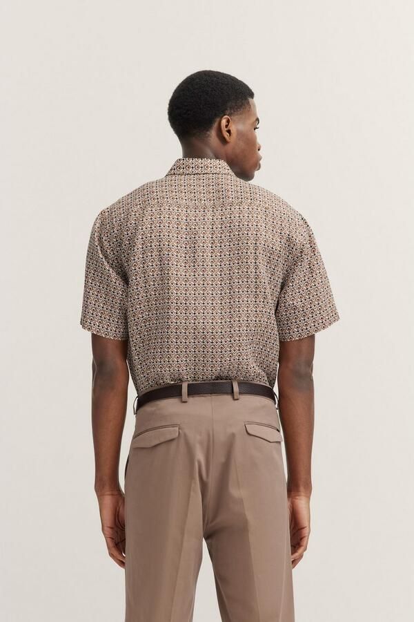 Bugatti Overhemd met korte mouwen van linnen - Foto 5