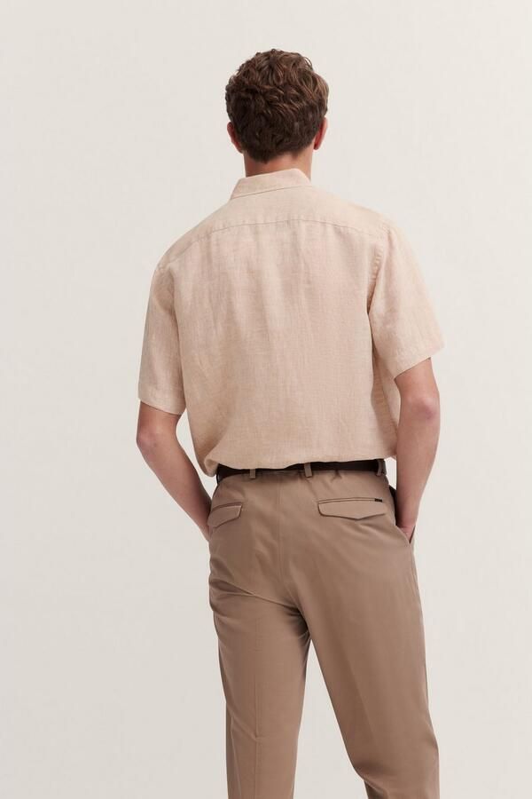 Bugatti Overhemd met korte mouwen van linnen - Foto 5