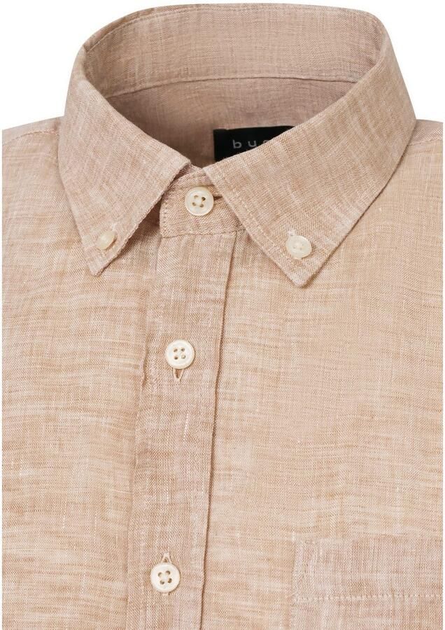 Bugatti Overhemd met korte mouwen van linnen - Foto 3