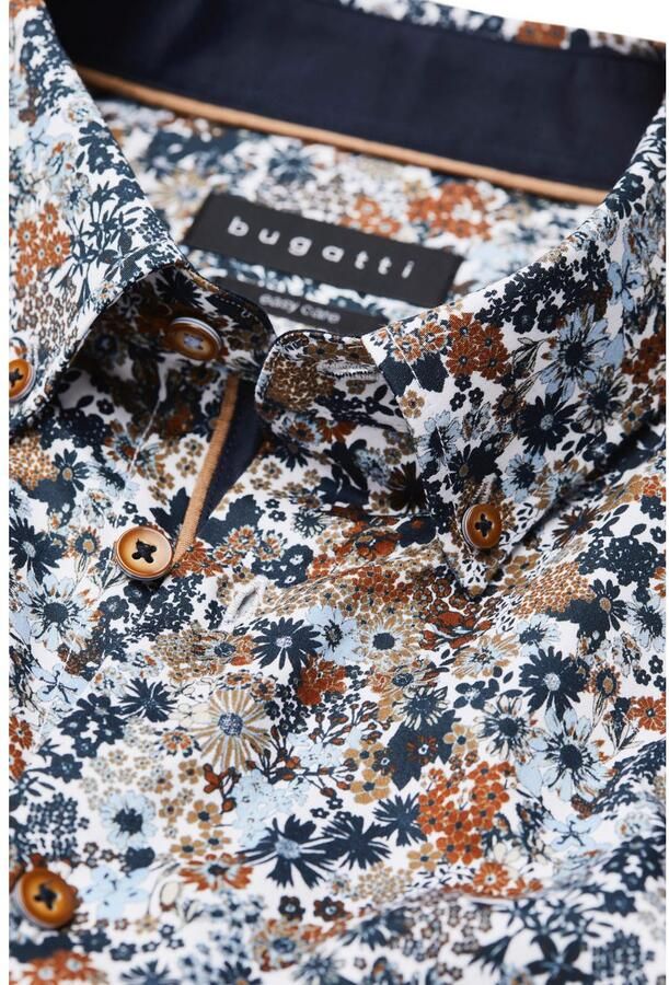 Bugatti Overhemd met lange mouwen met bloe dessin - Foto 3