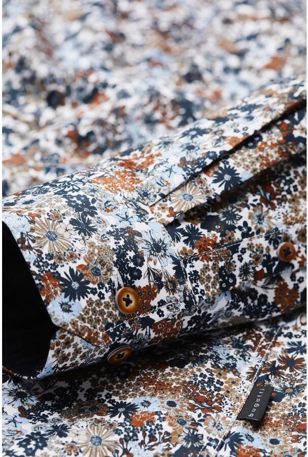 Bugatti Overhemd met lange mouwen met bloe dessin - Foto 4
