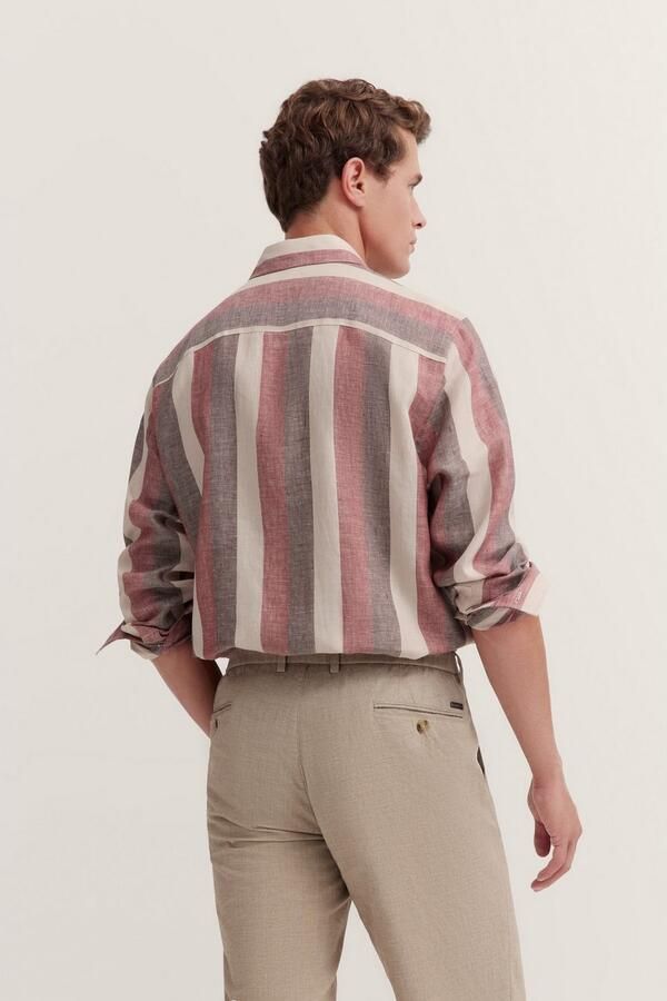 Bugatti Overhemd met lange mouwen met blokstrepen - Foto 6