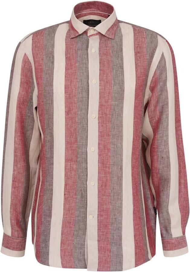 Bugatti Overhemd met lange mouwen met blokstrepen - Foto 4