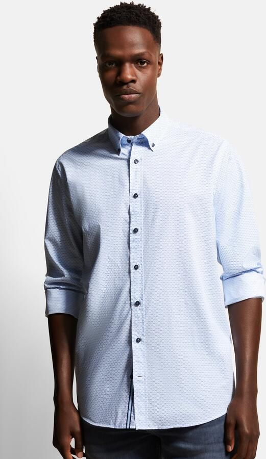 Bugatti Overhemd met lange mouwen met fijne grafische prints - Foto 7