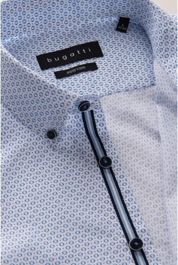 Bugatti Overhemd met lange mouwen met fijne grafische prints - Foto 4