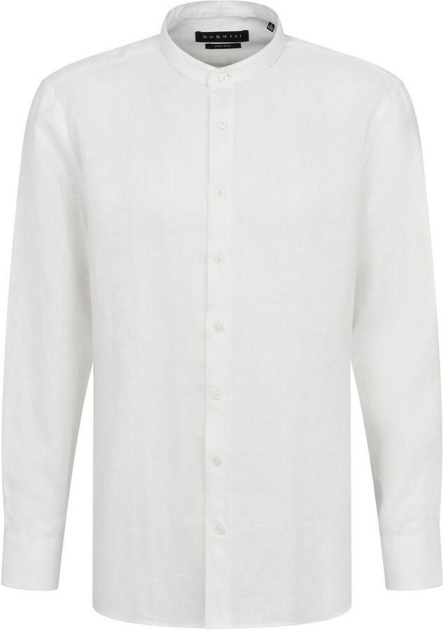 Bugatti Overhemd met lange mouwen met opstaande kraag - Foto 4