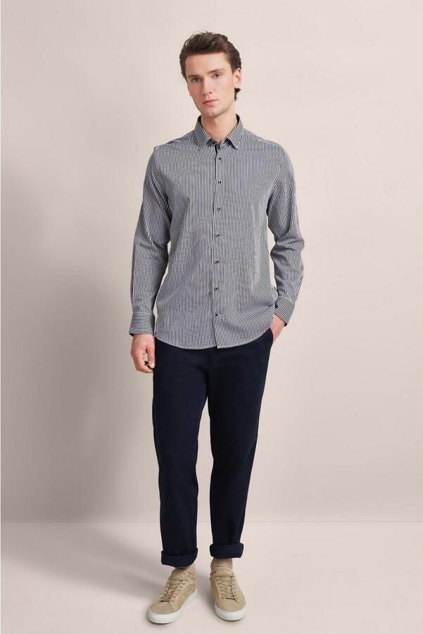 Bugatti Overhemd met lange mouwen met strepen - Foto 7