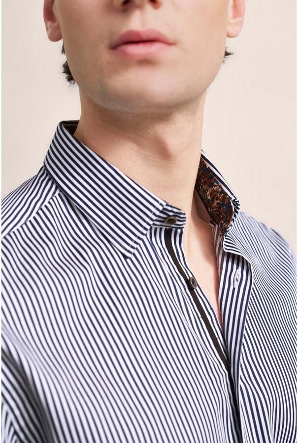 Bugatti Overhemd met lange mouwen met strepen - Foto 5