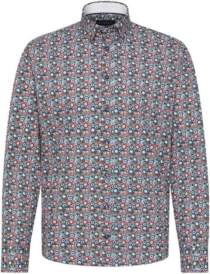 Bugatti Overhemd met lange mouwen met under-button-down