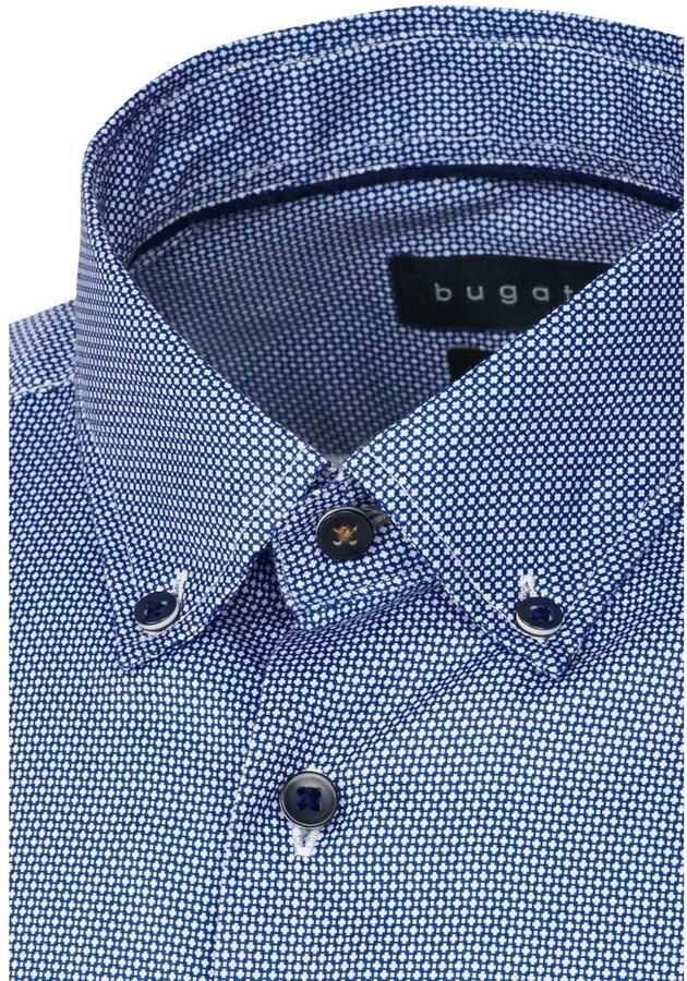 Bugatti Overhemd met lange mouwen van katoen en in satijnlook - Foto 2