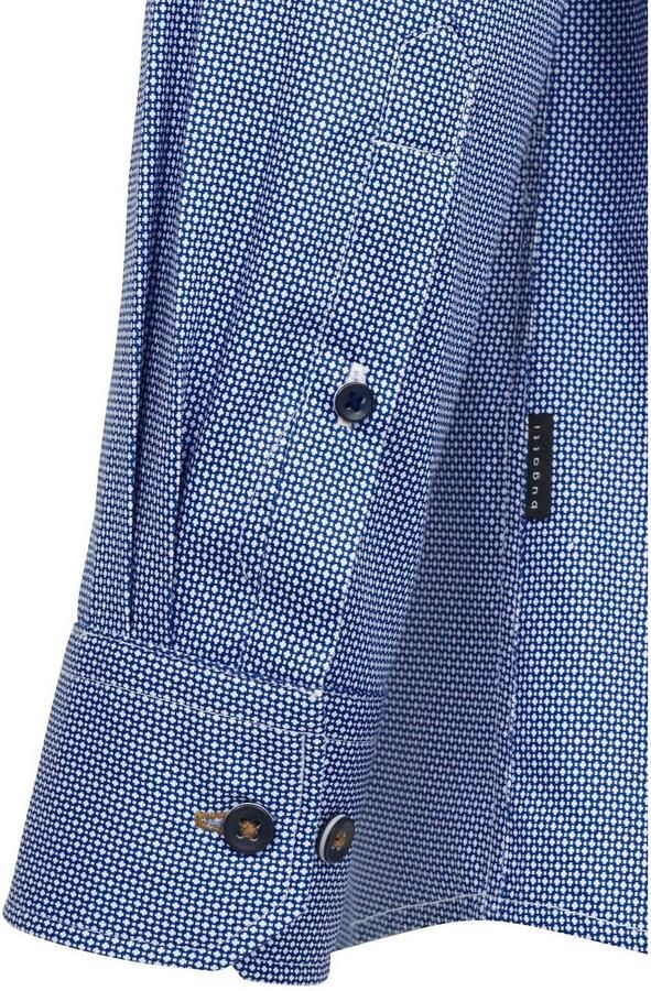 Bugatti Overhemd met lange mouwen van katoen en in satijnlook - Foto 6