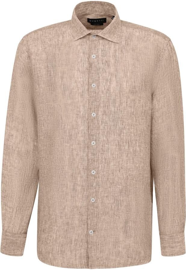 Bugatti Overhemd met lange mouwen van linnen - Foto 3