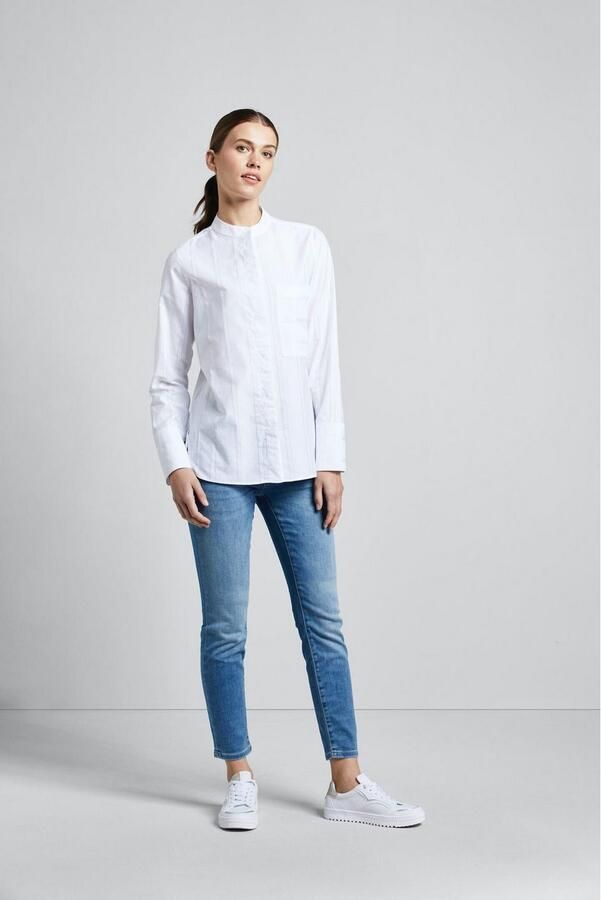 Bugatti Overhemdblouse met een ronde hals - Foto 3