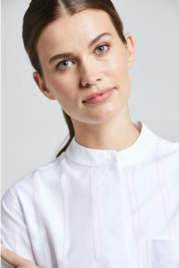 Bugatti Overhemdblouse met een ronde hals - Foto 2