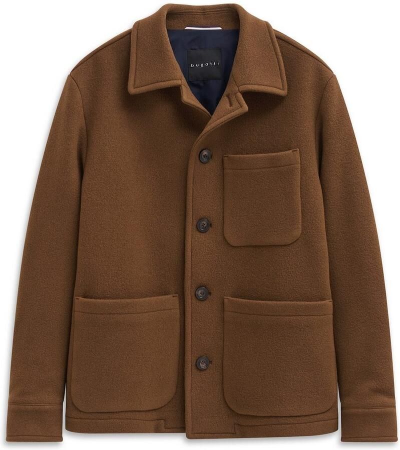 Bugatti Overhemdjasje Regular fit met omslagkraag & knoopsluiting