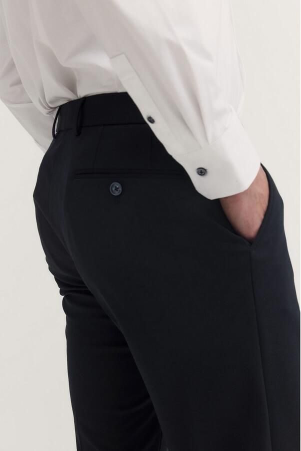 Bugatti Pantalon met stretch & persvouw