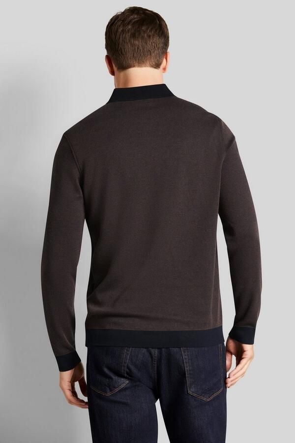 Bugatti Poloshirt met lange mouwen in 2-tone-look - Foto 5