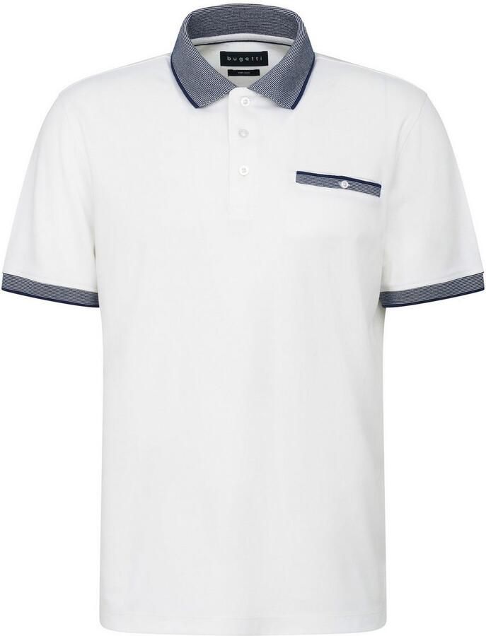 Bugatti Poloshirt met subtiele contraststrepen - Foto 2