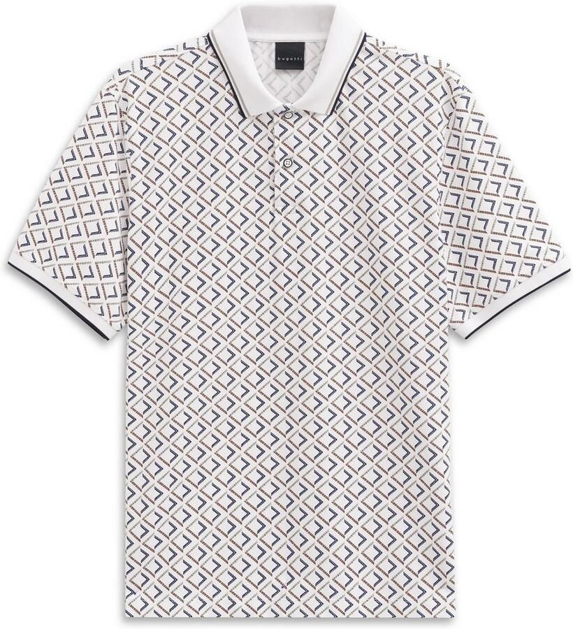 Bugatti Regular fit poloshirt in all-over look