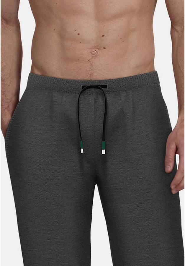 Bugatti Pyjamabroek Bologna met zijzakken lage tailleband comfortabel elastisch materiaalmix