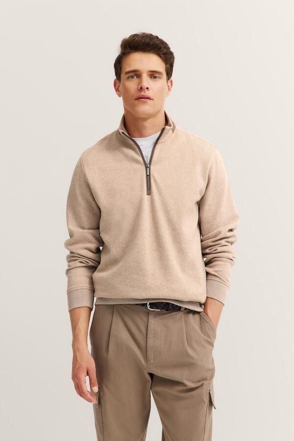 Bugatti Schipperstrui MODERN FIT korte ritssluiting opstaande kraag - Foto 6