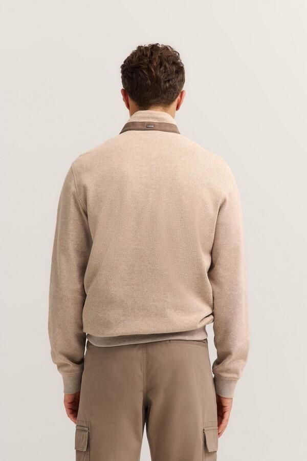 Bugatti Schipperstrui MODERN FIT korte ritssluiting opstaande kraag - Foto 5